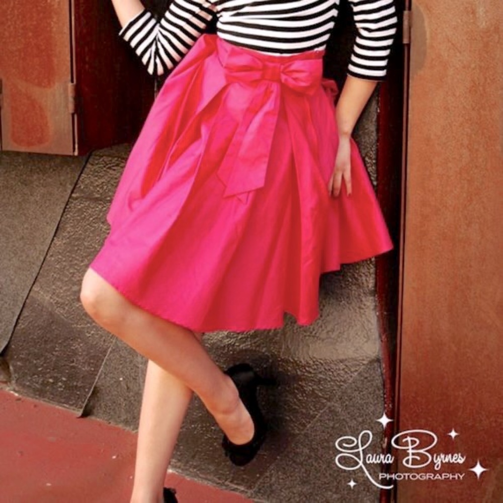 Pinup couture hot pink Audrey skirt